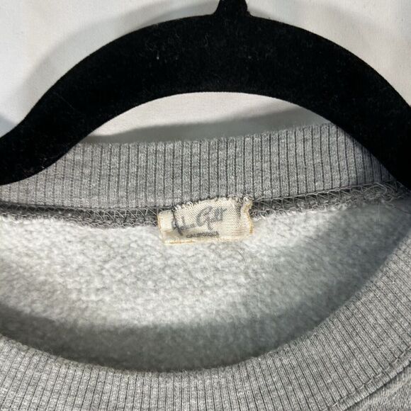 John Galt New York Sweater Women's Small Grey Cropped Long Sleeve Crew Neck - Picture 5 of 7